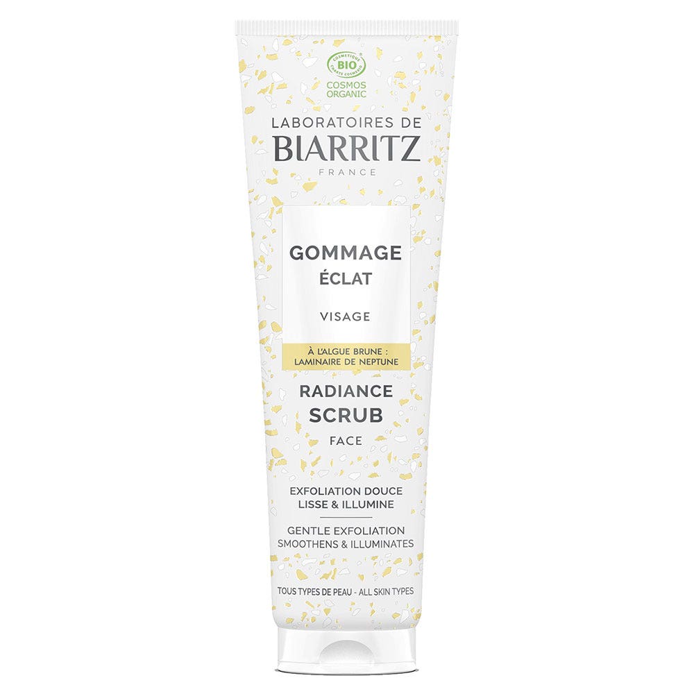 Laboratoires De Biarritz Limpieza Exfoliante Orgánico Resplandor Cara 75 ml