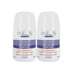 Eau thermale Jonzac Desodorante 24h alta tolerancia pieles sensibles 2x50ml