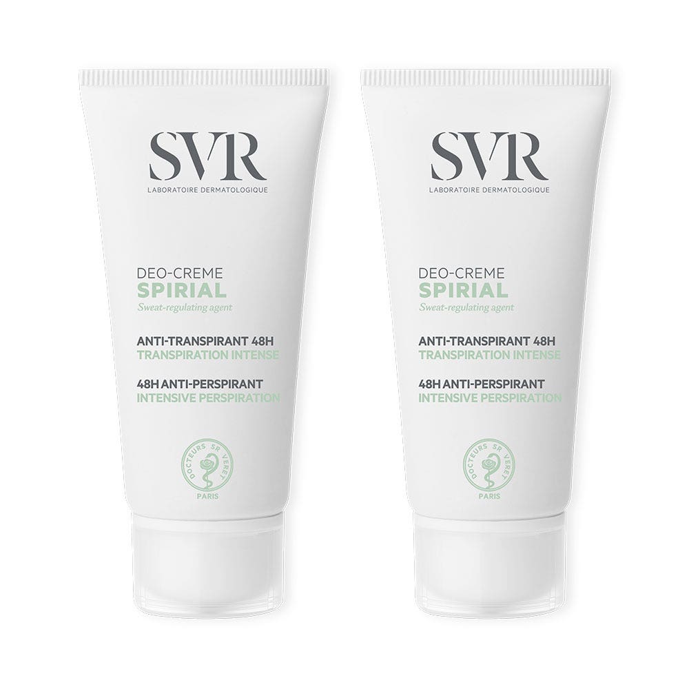 Svr Spirial Crema desodorante antitranspirante intenso 48h 2x50ml