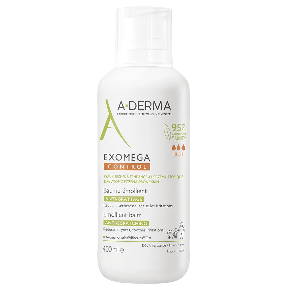 A-Derma Exomega Control Bálsamo Emoliente pieles Secas A Tendencia Atópica 400ml