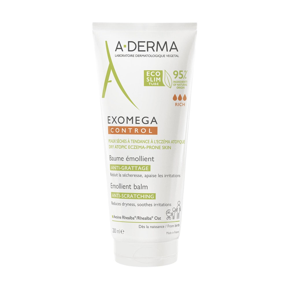 A-Derma Exomega Control Bálsamo emoliente antiirritaciones con tendencia al eccema atópico 200 ml