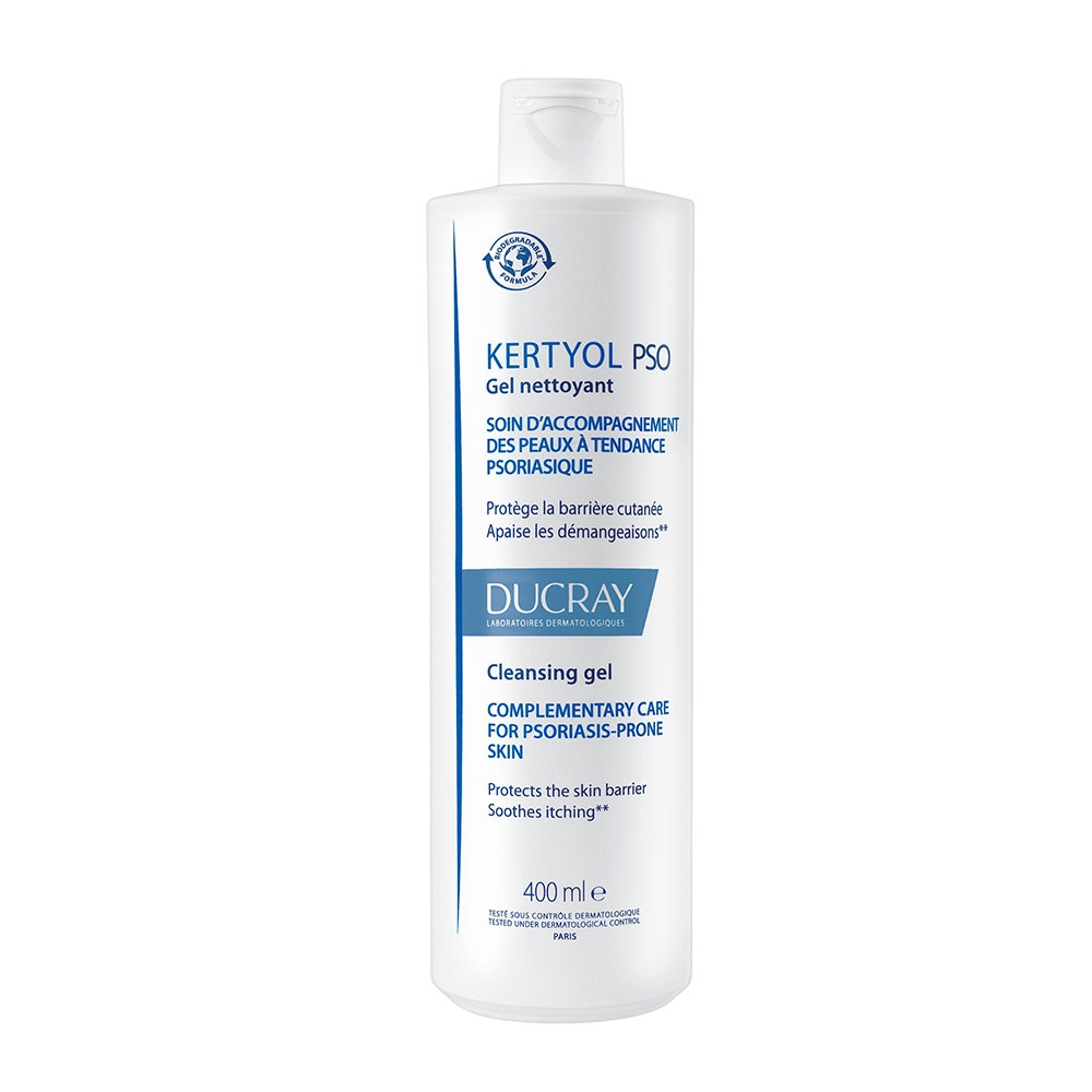 Ducray Kertyol P.S.O Gel Limpiador Sobregraso Kertyol Pso Pieles Con Psoriasis Peaux Psoriasiques 400ml