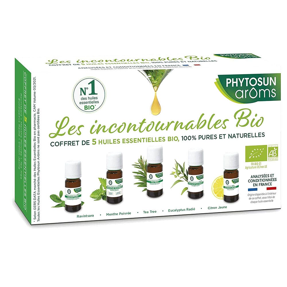 Phytosun Aroms Set de 5 Aceites Esenciales Ecológicos