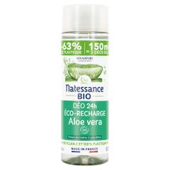 Natessance Desodorante Aloe Vera Ecológico 24h Repuesto Eco Piel sensible 150 ml