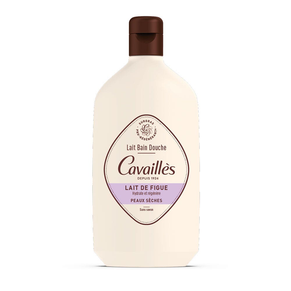 Cavaillès Leche de Higo para Baño y Ducha Piel seca 400 ml