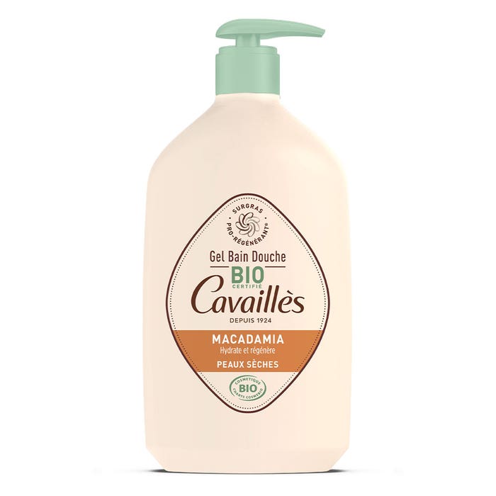 Rogé Cavaillès Gel ducha y baño con Aceite de Macadamia Bio Piel seca 1L