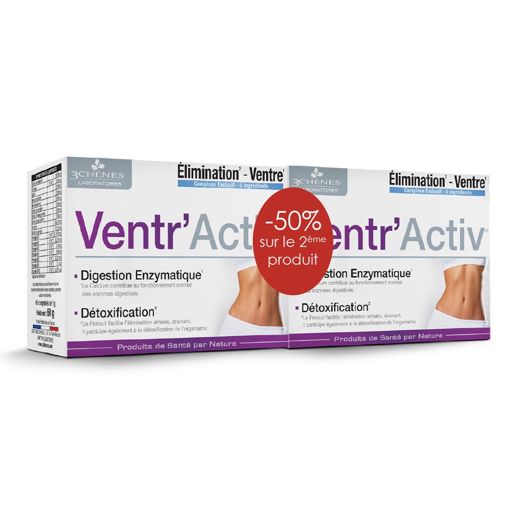 3 Chênes Ventr'activ 2x60 comprimidos