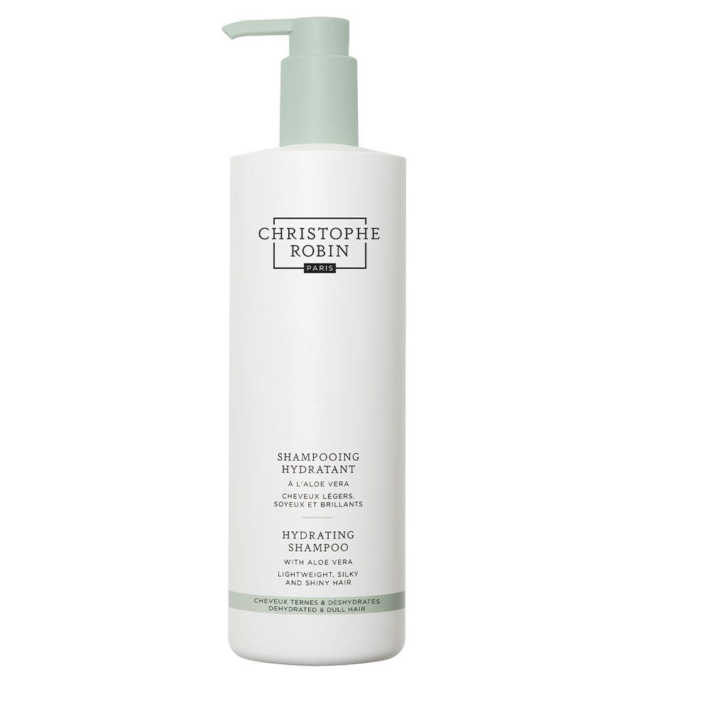 Christophe Robin Ritual Hidratante Champú hidratante con Aloe Vera Cabello ligero, sedoso y brillante 500 ml