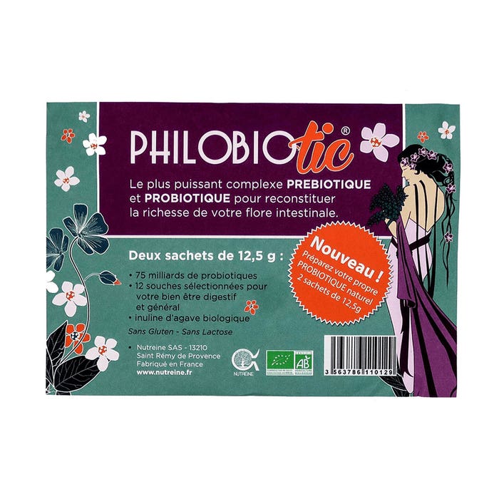 Philobiotic Sobres Prebióticos Probióticos Nutreína 2x12,5g Philobio