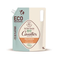 Rogé Cavaillès Recambio ecológico gel de baño y ducha aceite de macadamia bio pieles secas 1L