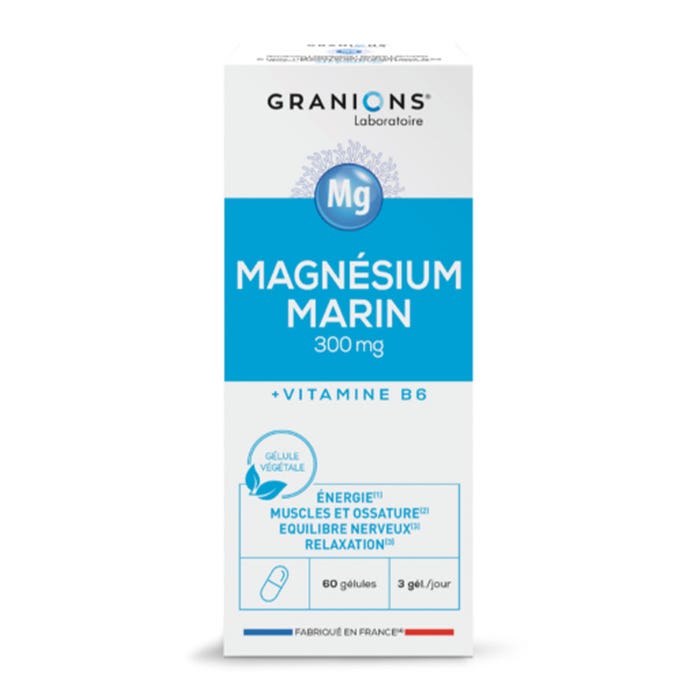 Granions Oligo Magnesio Marino Granions 300 mg 60 cápsulas