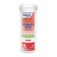 Alvityl Acerola 1000 Vitamina C Sabor cereza x15 comprimidos