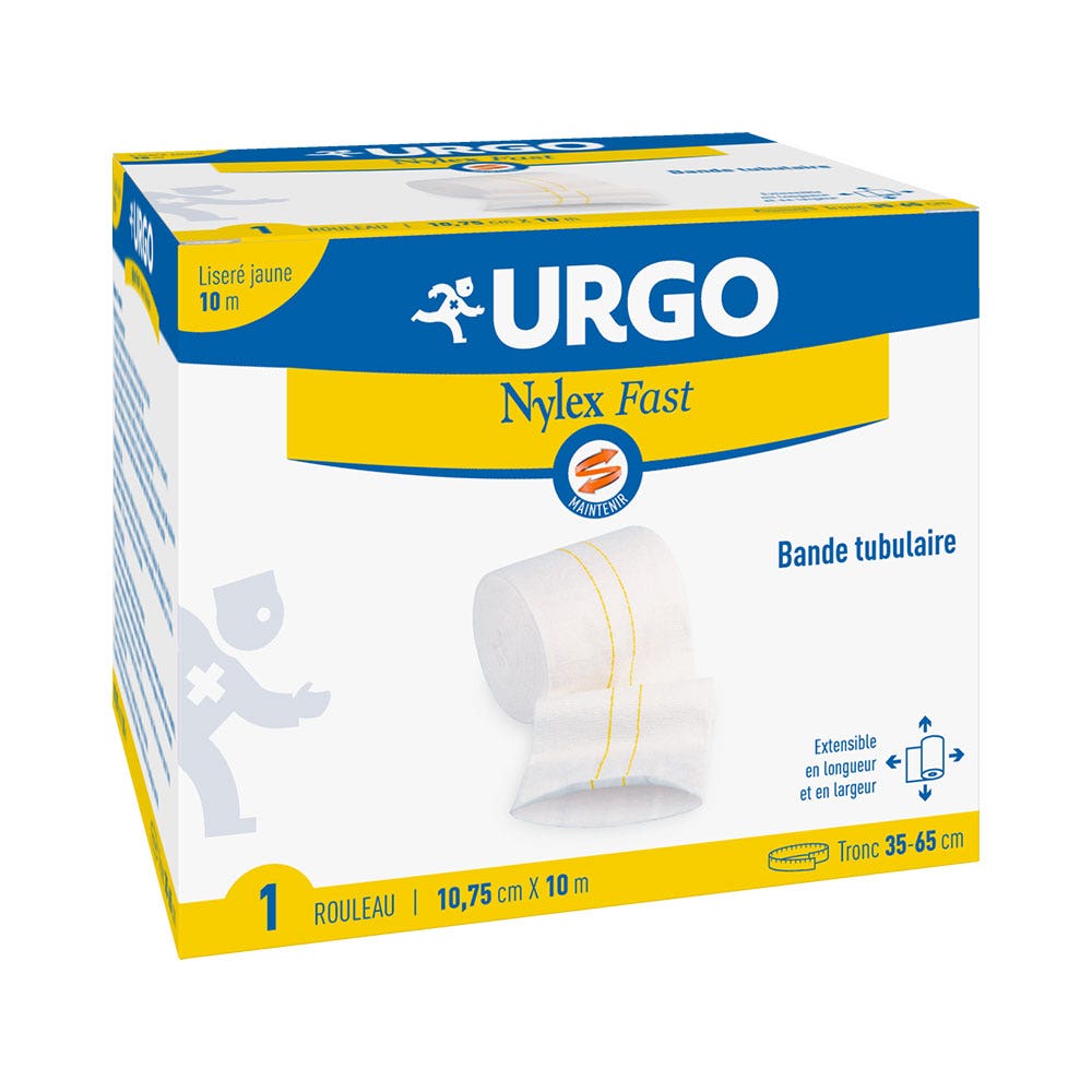 Urgo Venda tubular Nylex Fast con borde amarillo 1