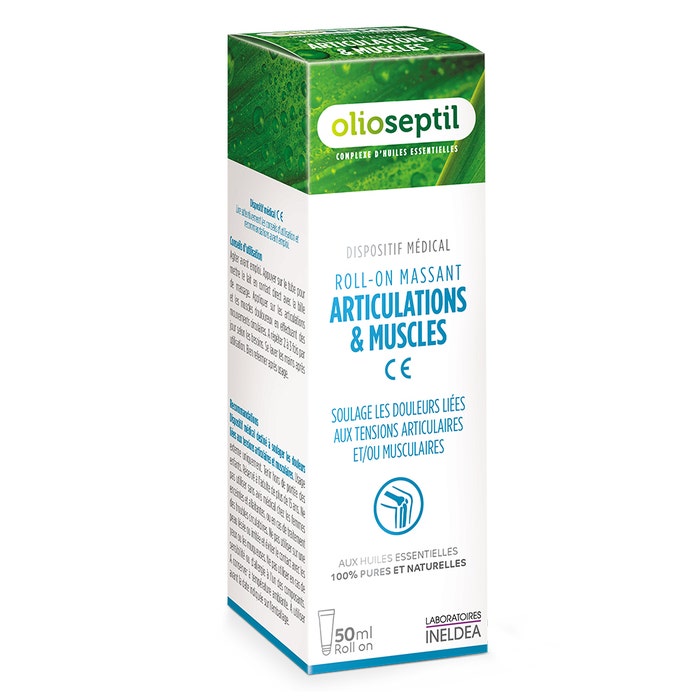 Olioseptil Roll'on Articulaciones y Músculos Aux 5 Huiles Essentielles 50 ml