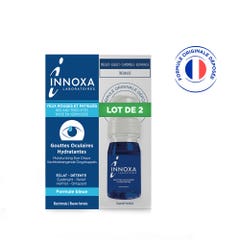 Innoxa Colirio hidratante para ojos rojos y cansados Fórmula azul 2x10ml