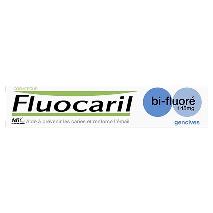 Gomas dentífricas bi-fluoradas 145mg 75 ml Sabor a menta Fluocaril