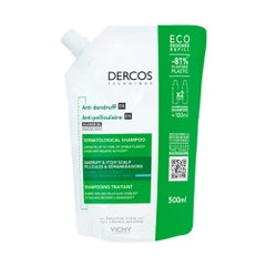 Vichy Dercos Champú anticaspa eco-refill cabello normal a graso 500 ml