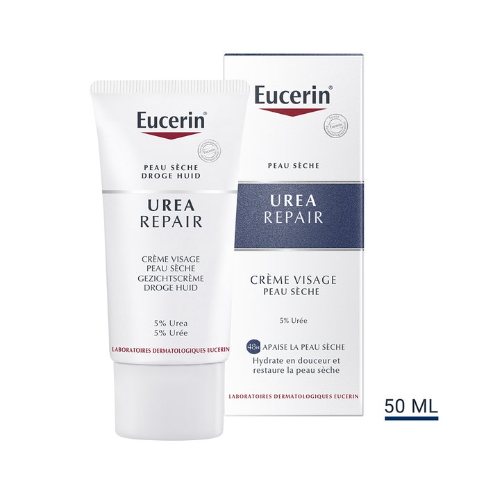 Crema Facial 5% Urea Piel Seca 50 ml UreaRepair Plus Eucerin