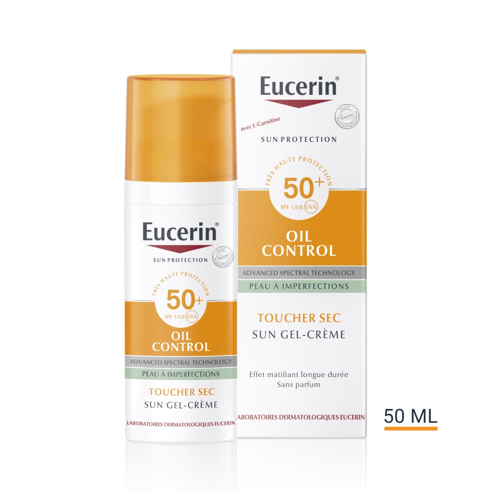 Eucerin Sun Protection Gel-crema solar oil control SPF50+ tacto seco 50 ml
