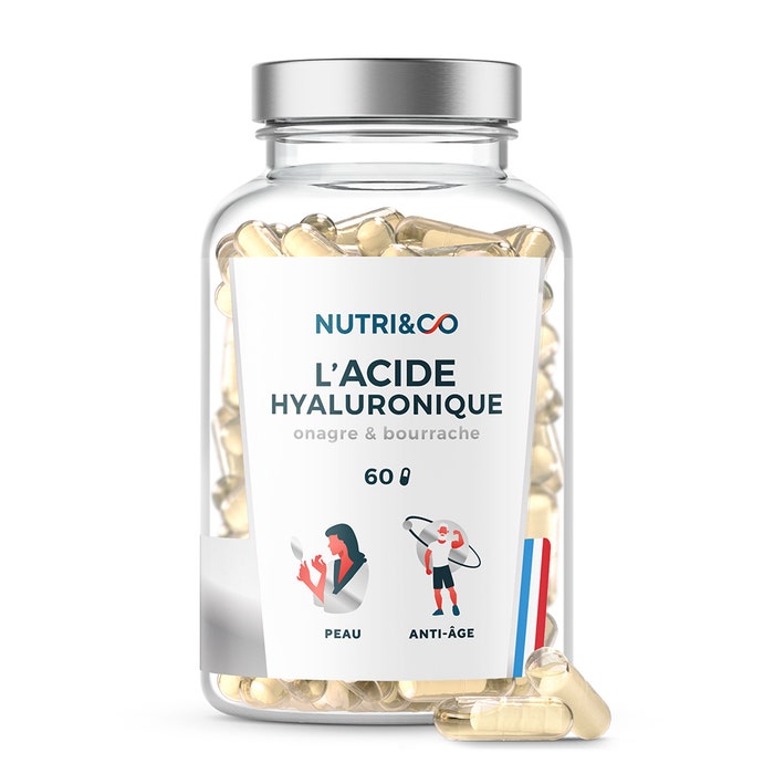 Ácido hialurónico Piel y antienvejecimiento 60 cápsulas NUTRI&CO