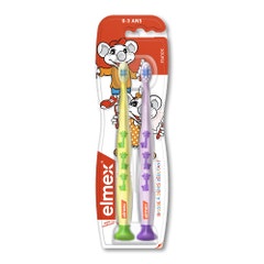 Elmex Cepillo de dientes para niños de 0 a 3 años x2