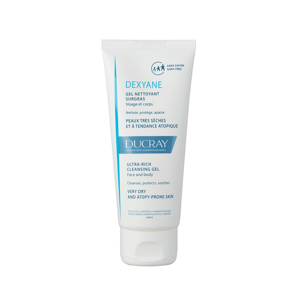 Ducray Dexyane Gel limpiador sobregraso Rostro y Cuerpo Peaux Tres Seches A Tendance Atopique 100ml