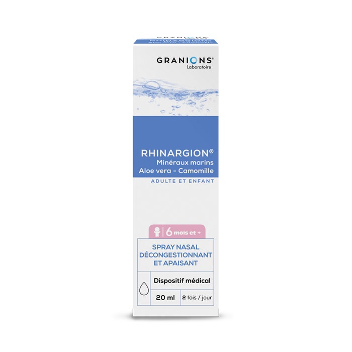 Granions Spray nasal descongestionante y calmante Rhinargion 20 ml
