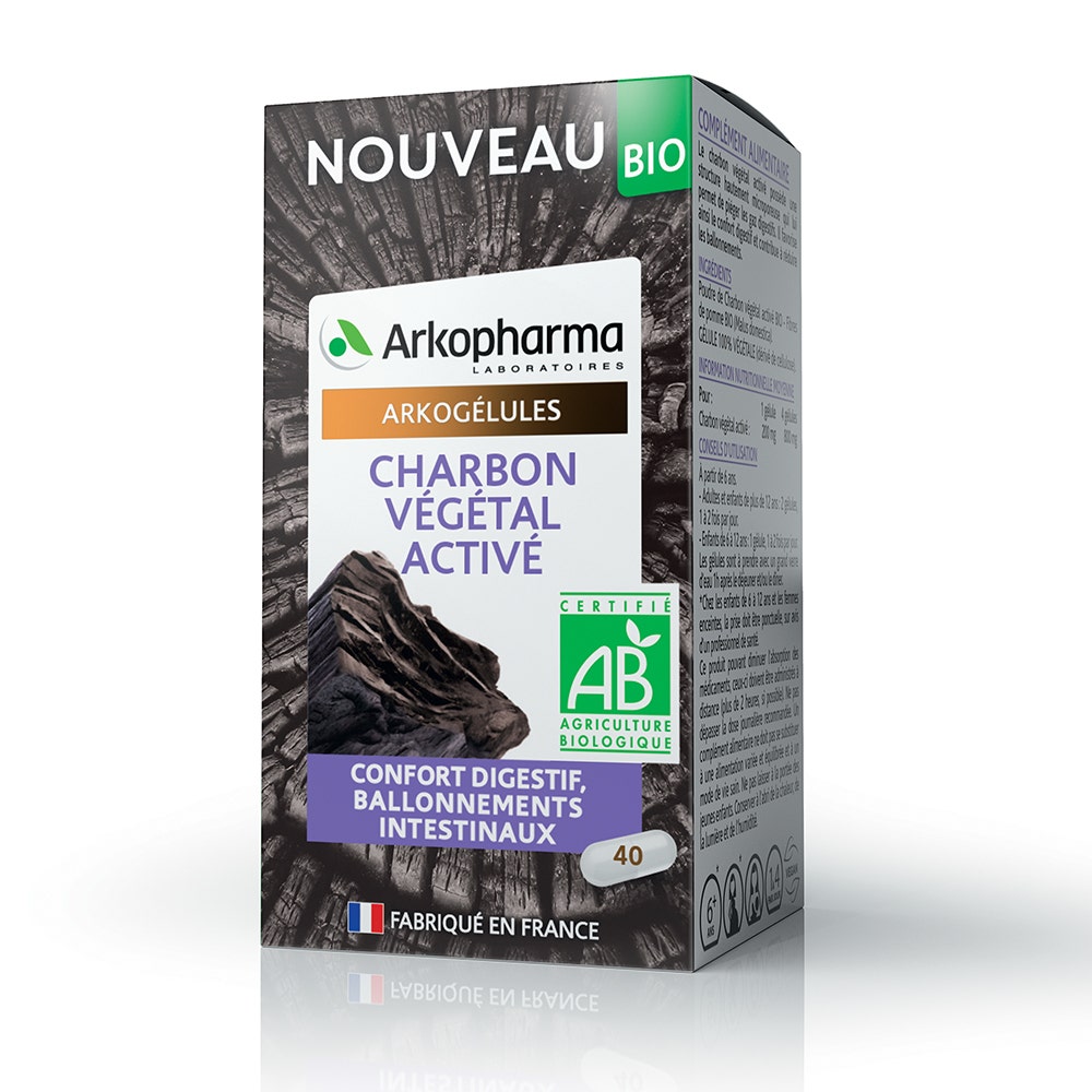 Arkopharma Arkocápsulas Carbón vegetal bio 80 cápsulas