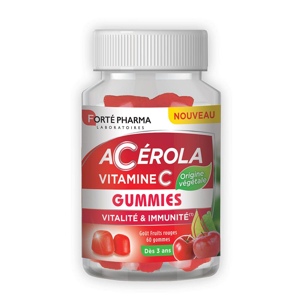 Forté Pharma Acerola con vitamina C natural 60 gominolas