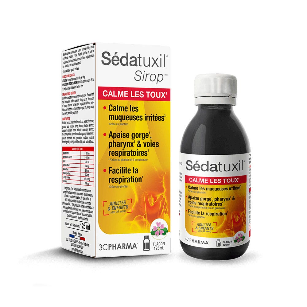 3C Pharma Sedatuxil Jarabe para la tos 125ml