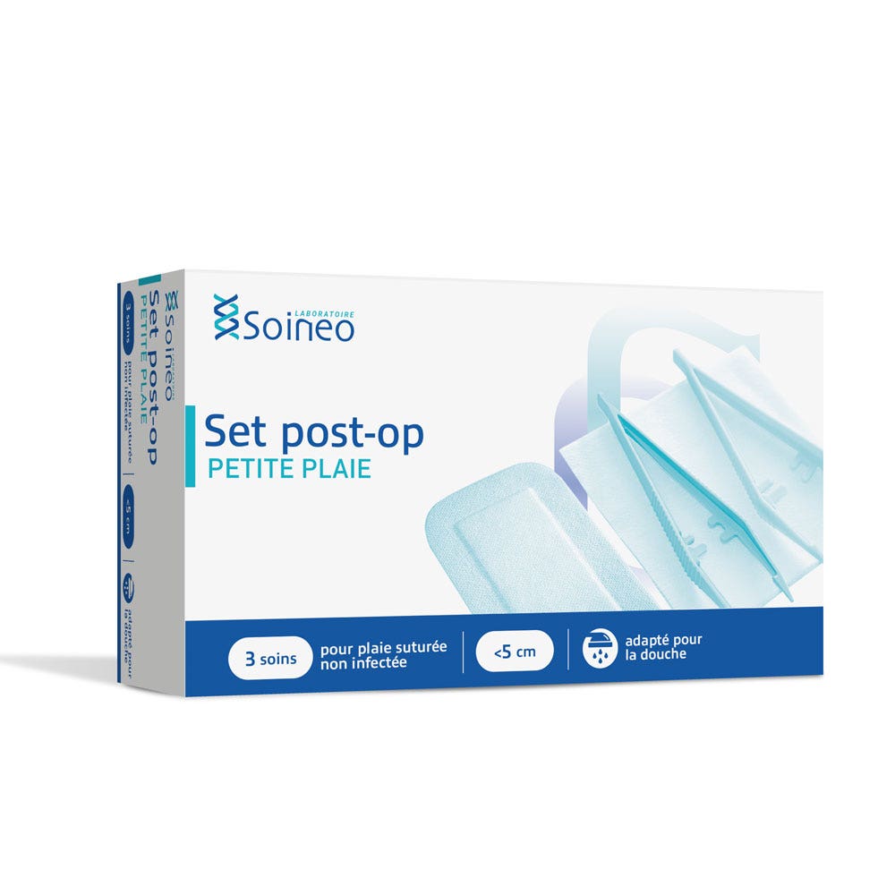 Soineo Kit postoperatorio pequeñas heridas 2 x 3 unidades