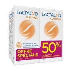 Lactacyd Limpieza Diaria Cuidado Íntimo Set De 2x400ml