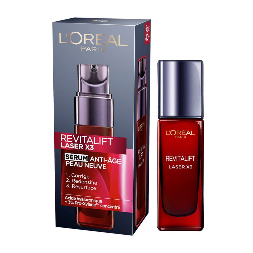 L'Oréal Paris Revitalift Laser Revitalift Laser X3 Serum Antiedad Piel Nueva 30ml