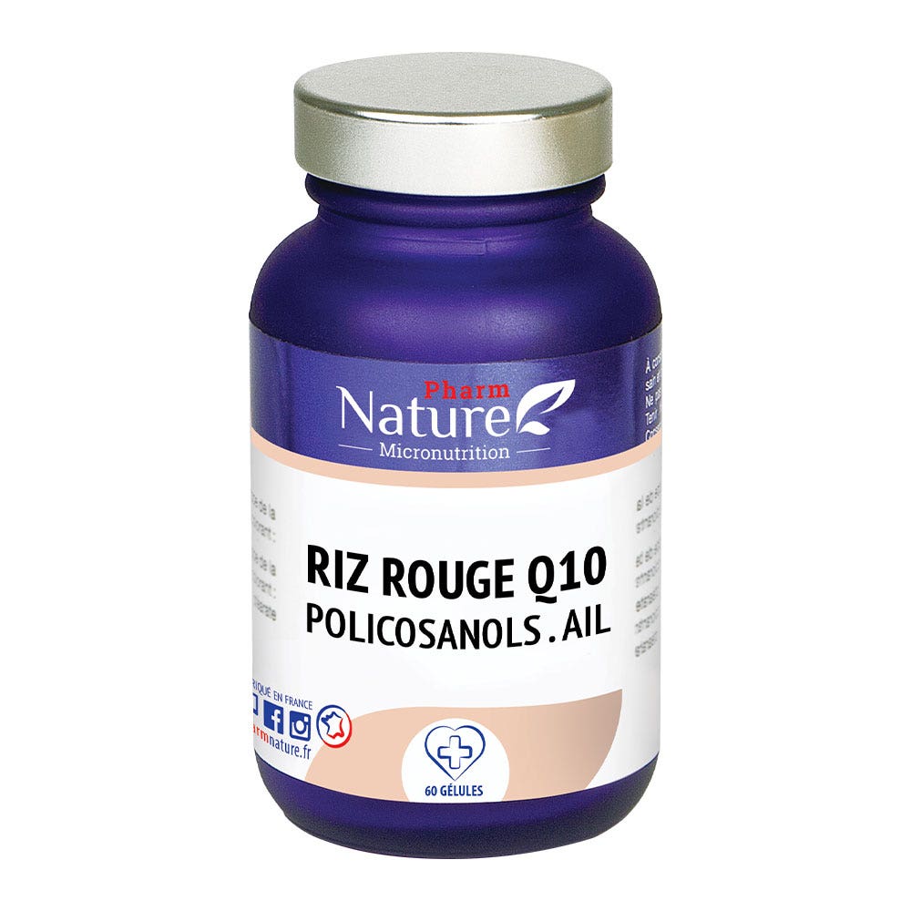 Kersiens Riz rouge Q10 Policosanols Ail 30 Cápsulas