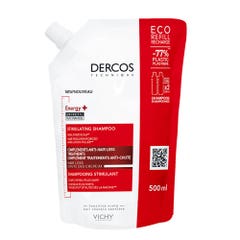 Vichy Dercos Champú anticaída Eco-recharge Energy+ con Aminexil 500 ml