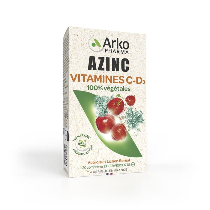 Arkopharma Arkovital Vitamina D3 y C 20 comprimidos efervescentes