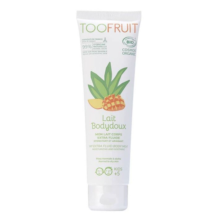 Toofruit Body Doux Loción corporal fluida calmante Mango y Aloe vera Pieles normales a secas 150ML