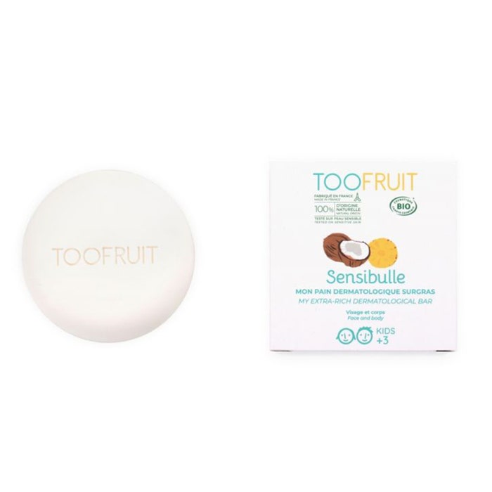 Toofruit Sensibulle Barrita Dermatológica Supergrasa de Piña y Coco 85G
