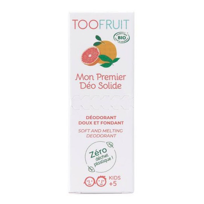 Toofruit Mon Premier Déo Solide Desodorante Pomelo - Menta 36G