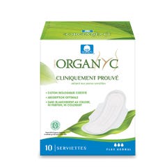 Organyc Toallas 100% algodón orgánico Normal x10