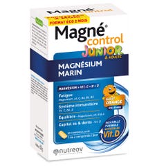 Nutreov Magnécontrol Magnesio Marino Junior y Adulto Goût orange 60 comprimidos