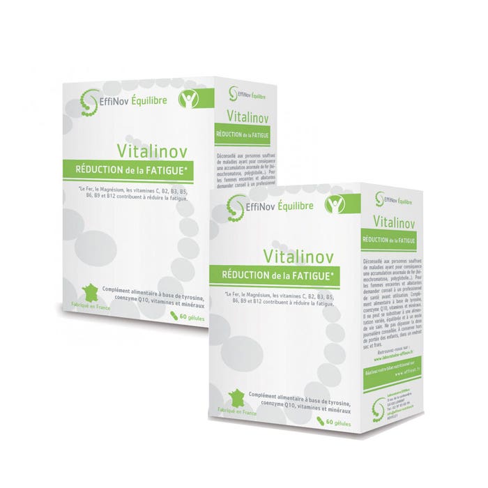 Vitalinov 2x60 cápsulas Reducción de la fatiga Effinov Nutrition