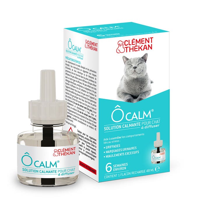 Clement-Thekan Ôcalm Ôcalm Solución calmante para gatos 1 botella de recambio de 48 ml