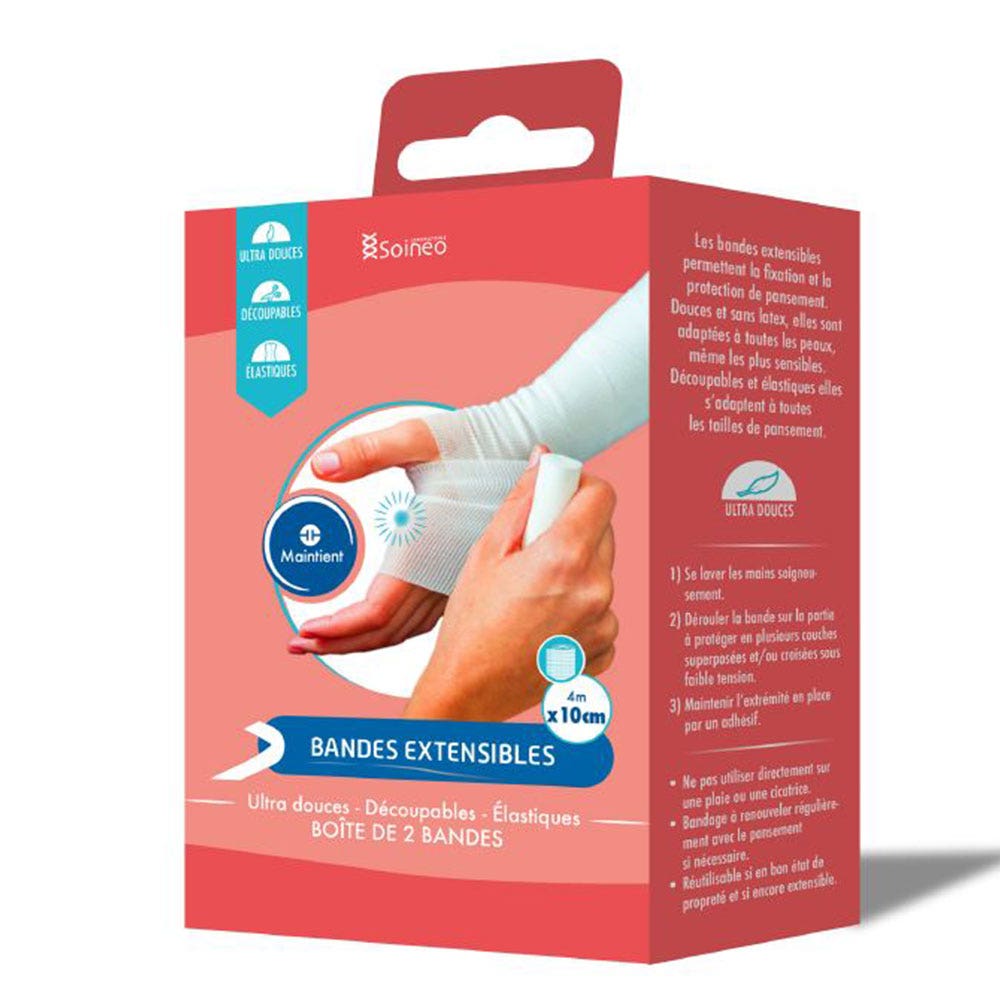 Soineo Bandas elásticas en caja de 4mx10cm x2