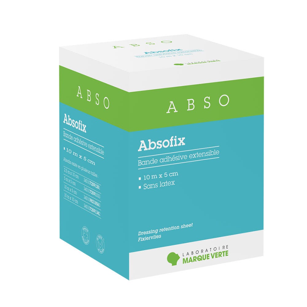 Marque Verte Abso Bandas adhesivas extensibles 10mx5cm Fix 1 UNIDADES