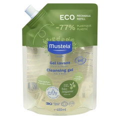 Mustela Eco Refill Gel Limpiador Bio Cuerpo y cabello desde el nacimiento 400 ml