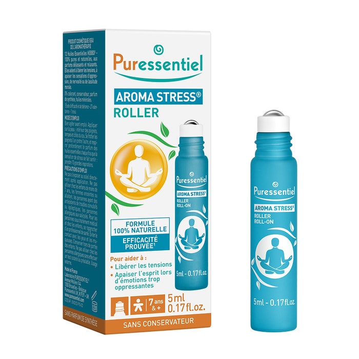 Puressentiel Aroma Stress Roll-on Estrés 12 Aceites Esenciales Sueño Relajación 5ml