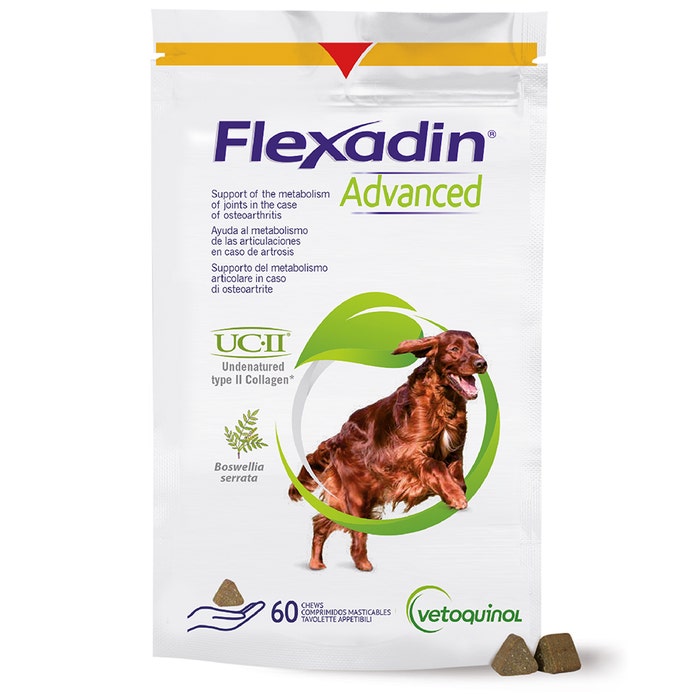Suplemento para perros Flexadin ADVANCED x 60 mordiscos Vetoquinol