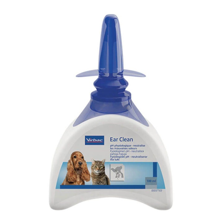 Limpiador fisiológico de oídos para perros y gatos 100 ml Virbac