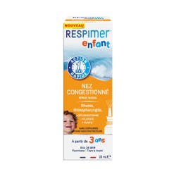Respimer Spray nasal de acción rápida para niños Nariz congestionada 20 ml